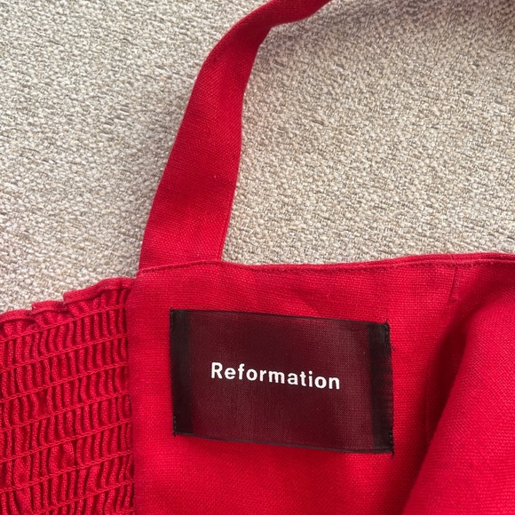 Reformation NWOT Finn Dress in Lipstick Size:2 - Picture 5 of 6